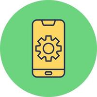 Mobile Setting Vector Icon