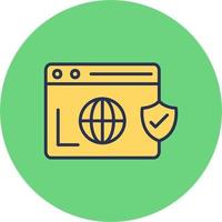 Secure  Browser Vector Icon