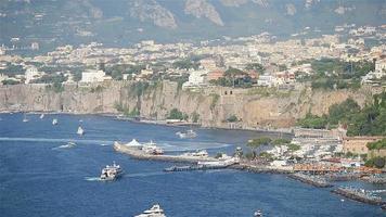 Aerial view of Sorrento city, Amalfi coast, Italy video