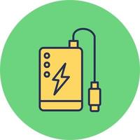 icono de vector de banco de energía