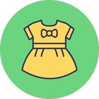 Baby Girls Dress Vector Icon