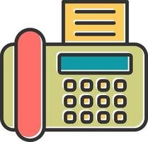 Fax Machine Vector Icon