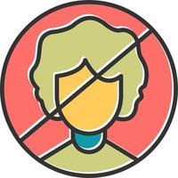 Person Not Allowed Vector Icon