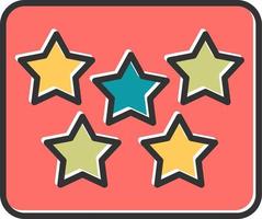 Five Star Vector Icon