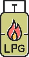 Gas Cylinder Vector Icon