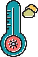 Temperature Hot Vector Icon