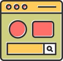 Search Page Vector Icon