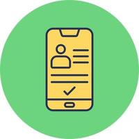 Smartphone Id Vector Icon