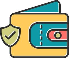 Wallet Secure Vector Icon