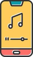 Mobile Music Player Vector Icon