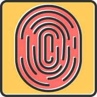 Fingerprint Vector Icon