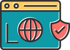 Secure  Browser Vector Icon