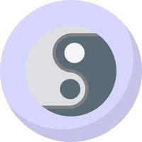 Yin Yang Vector Icon Design