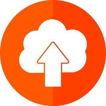Cloud Uploding Vector Icon Design