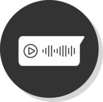 Voice Message Vector Icon Design