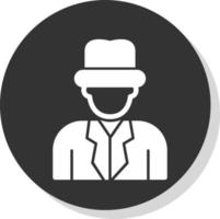 diseño de icono de vector de detective