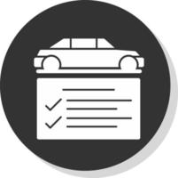 Car Check Vector Icon Design