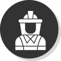 Firefighter Vector Icon Design