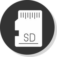 diseño de icono de vector de tarjeta sd