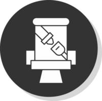 diseño de icono de vector de cinturón de seguridad