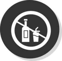 No Drink Vector Icon Design