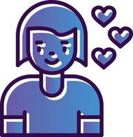 Girlfriend Vector Icon Design