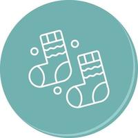 Winter Socks Vector Icon