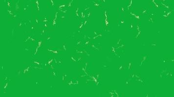 or confettis chute dans vert écran vidéo, en boucle animation avec or confettis