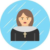 Nun Vector Icon Design