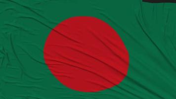 Bangladesh bandera paño quitando desde pantalla, 3d representación, croma llave, luma mate video