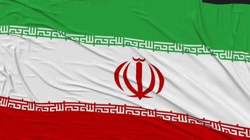 the Islamic Republic of Iran Flag Cloth Removing From Screen, Intro, 3D Rendering, Chroma Key, Luma Matte video