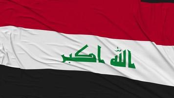 Iraq Flag Cloth Removing From Screen, Intro, 3D Rendering, Chroma Key, Luma Matte video