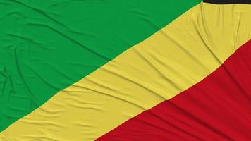 Republic of the Congo Flag Cloth Removing From Screen, Intro, 3D Rendering, Chroma Key, Luma Matte video