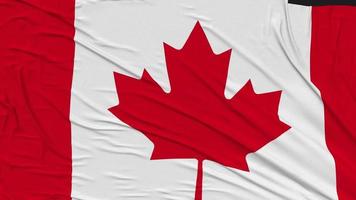 Canadá bandeira pano removendo a partir de tela, introdução, 3d Renderização, croma chave, luma fosco video