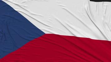 Czechoslovakia Flag Cloth Removing From Screen, Intro, 3D Rendering, Chroma Key, Luma Matte video