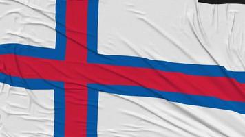 Faroe isole bandiera stoffa rimozione a partire dal schermo, introduzione, 3d rendering, croma chiave, luma Opaco video
