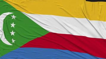 Comoros Flag Cloth Removing From Screen, Intro, 3D Rendering, Chroma Key, Luma Matte video