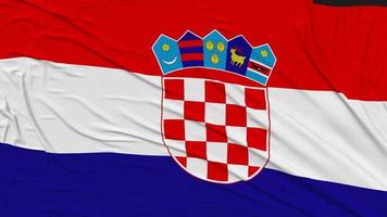 Croatia Flag Cloth Removing From Screen, Intro, 3D Rendering, Chroma Key, Luma Matte video