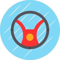 Steering Wheel Vector Icon Design