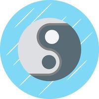 Yin Yang Vector Icon Design