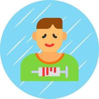 Drug Addict Vector Icon Design