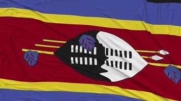 eswatini bandera paño quitando desde pantalla, introducción, 3d representación, croma llave, luma mate video