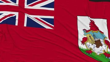 Bermuda Flag Cloth Removing from Screen, 3D Rendering, Chroma Key, Luma Matte video