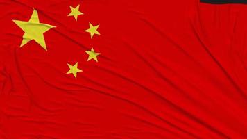 China Flag Cloth Removing From Screen, Intro, 3D Rendering, Chroma Key, Luma Matte video