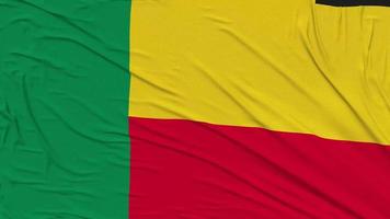 benin bandeira pano removendo a partir de tela, 3d Renderização, croma chave, luma fosco video