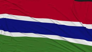 le Gambie drapeau tissu enlever de filtrer, introduction, 3d le rendu, chrominance clé, luma mat video