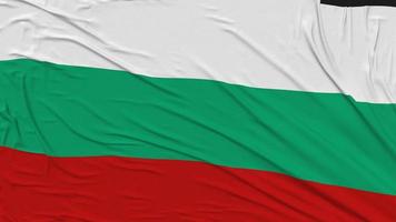 Bulgaria bandera paño quitando desde pantalla, 3d representación, croma llave, luma mate video