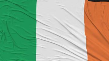 Irlanda bandera paño quitando desde pantalla, introducción, 3d representación, croma llave, luma mate video