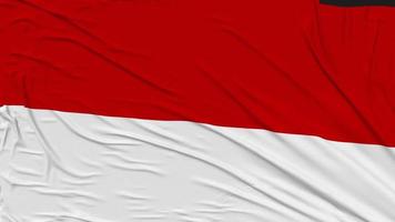 Indonesia bandera paño quitando desde pantalla, introducción, 3d representación, croma llave, luma mate video