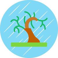 diseño de icono de vector de árbol de mundo